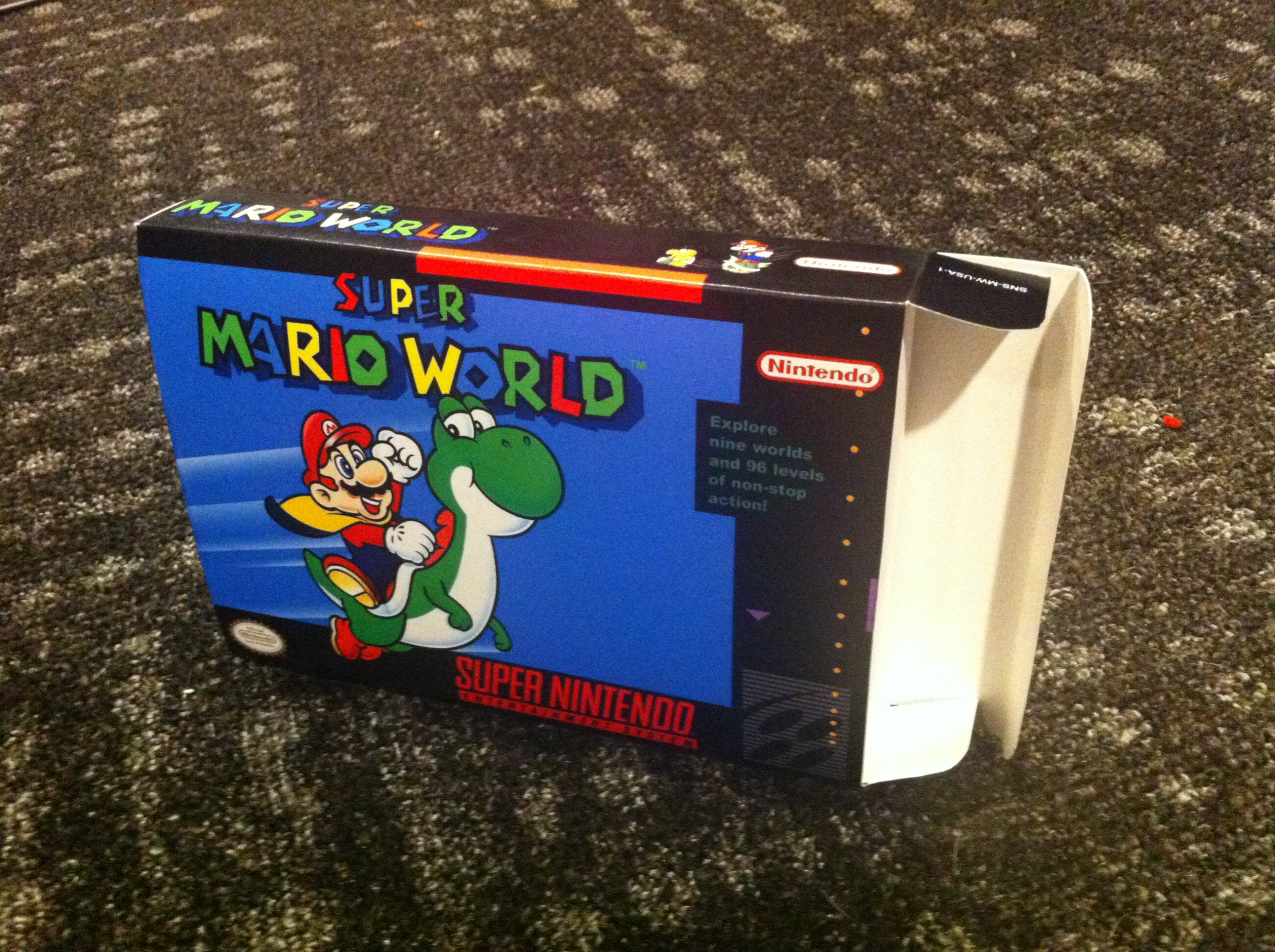 kom BES klap Super Mario World | Box My Games! Reproduction game boxes
