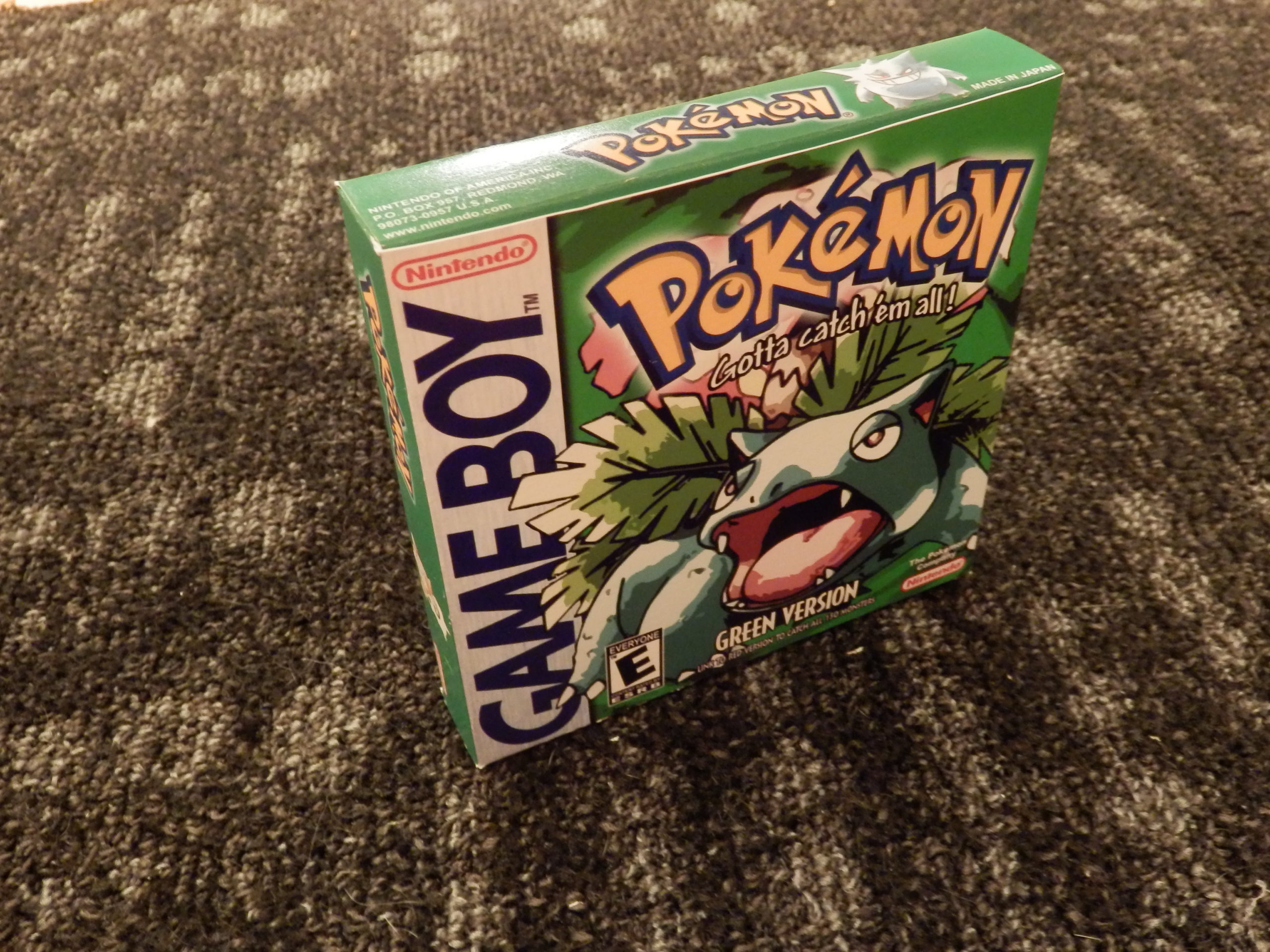 Pokemon Green Version Gameboy Nintendo Game