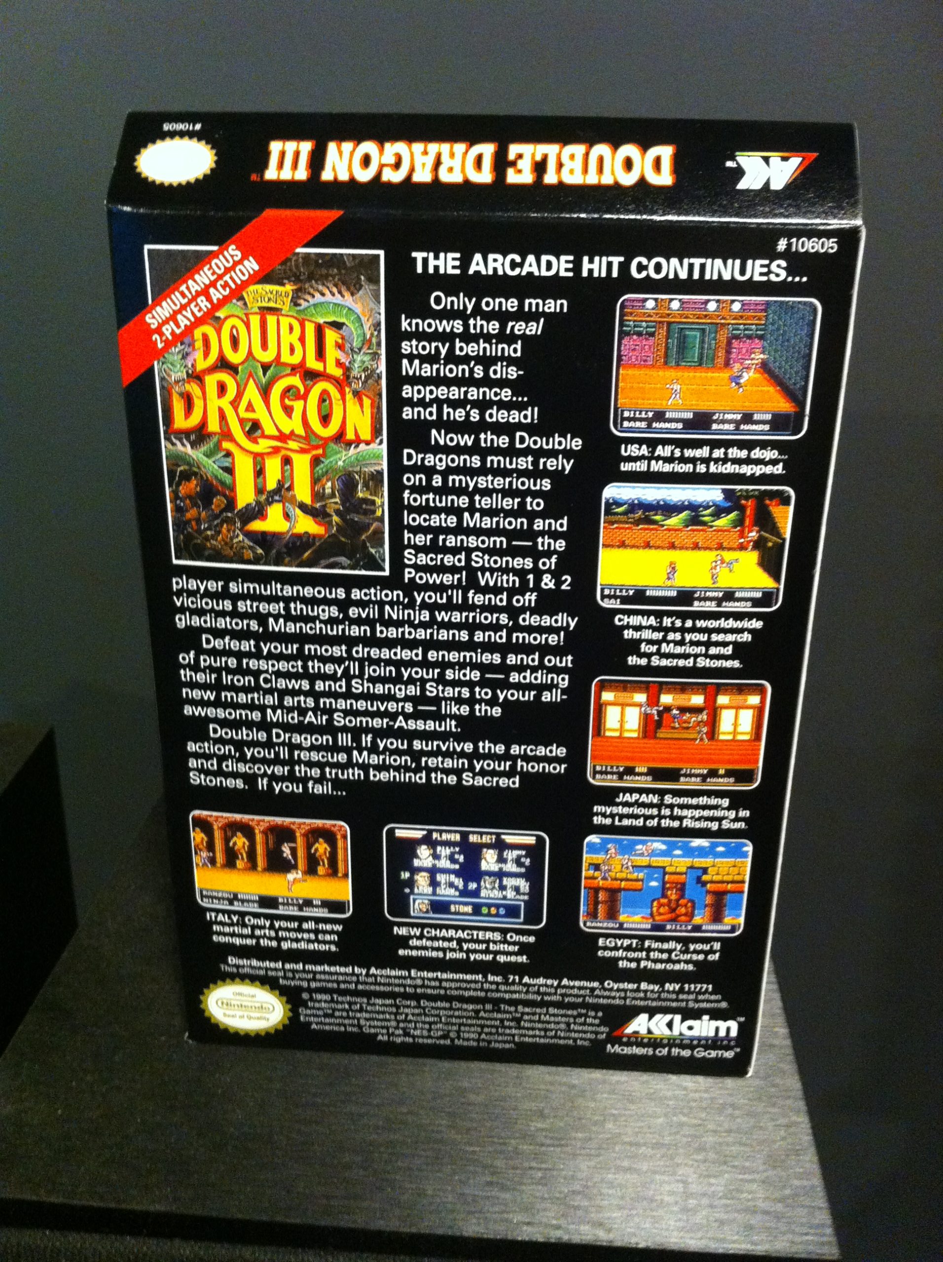 Double Dragon 3 the Arcade Game for Nintendo Gameboy 