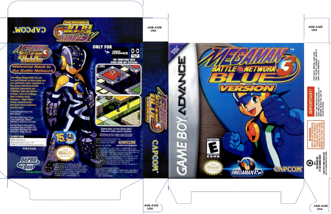 Mega Man Battle Network 3 Blue Version