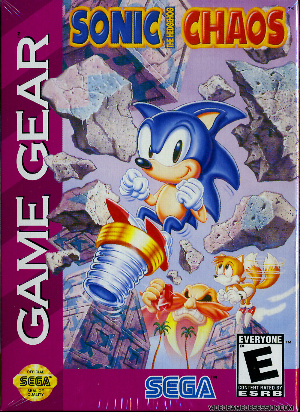 Sonic Chaos Quest Ultimate Repro Sega Genesis Game Cart 