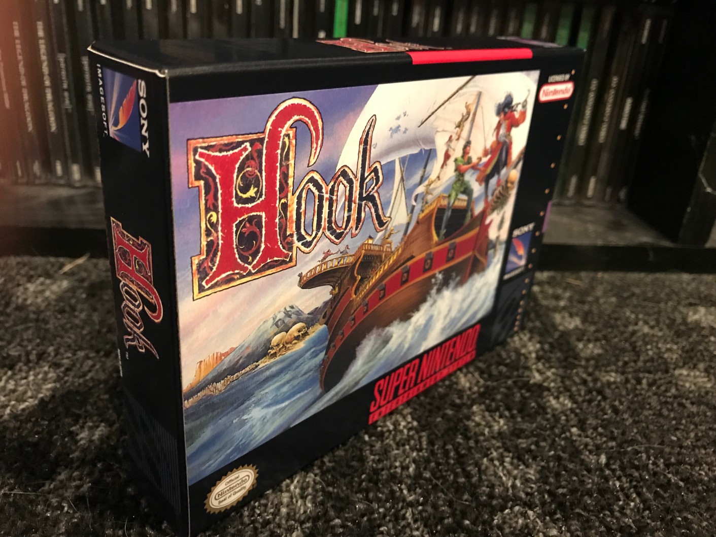 SNES Hook boxBox My Games! Reproduction game boxes