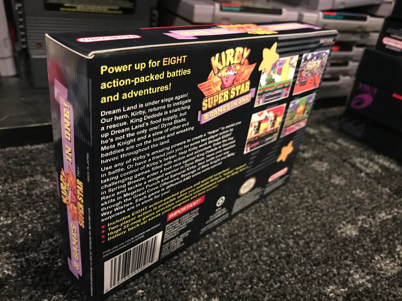 Kirby Super Star boxBox My Games! Reproduction game boxes